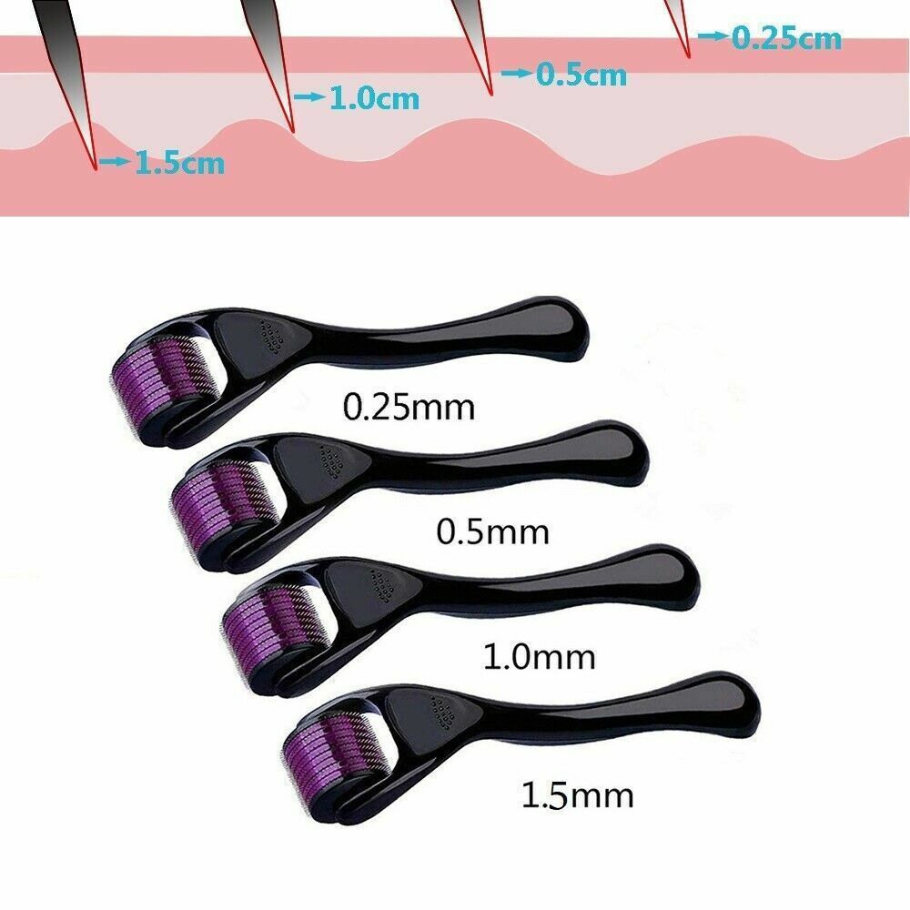 0.5mm 1mm 1.5mm 2.0mm 540 Microneedle Scar Derma Roller Dermaroller