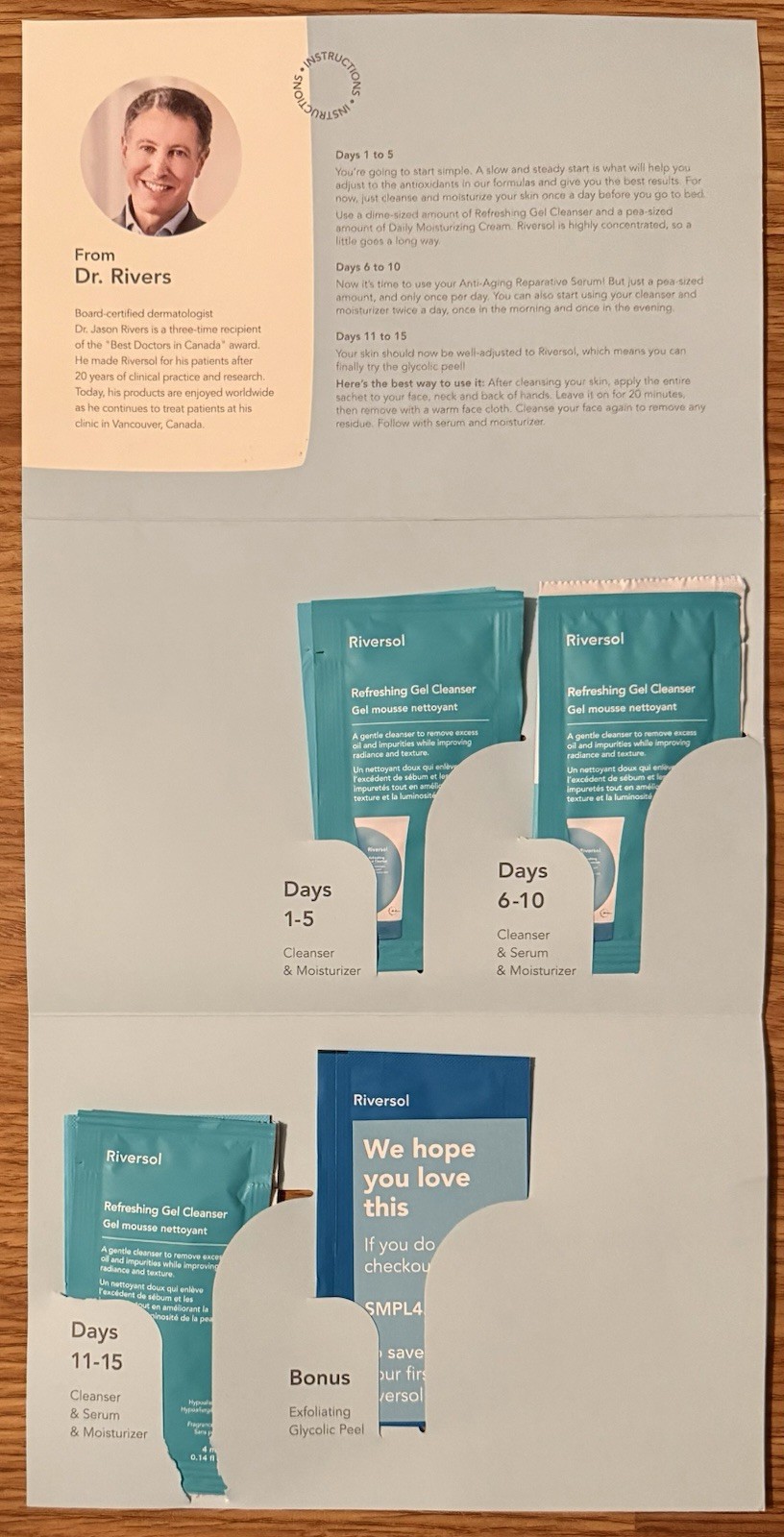 2 Sets RIVERSOL 15-Day Sample Kit For Sensitive Anti-Aging Combination Skin NEW