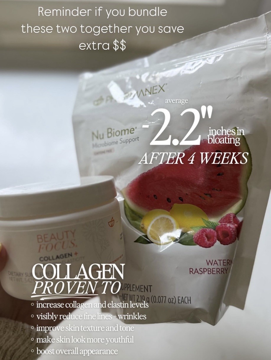 NuSkin Beauty Focus Collagen Plus Citrus + Nu Biome Caffeine FREE 30Days Nu Skin