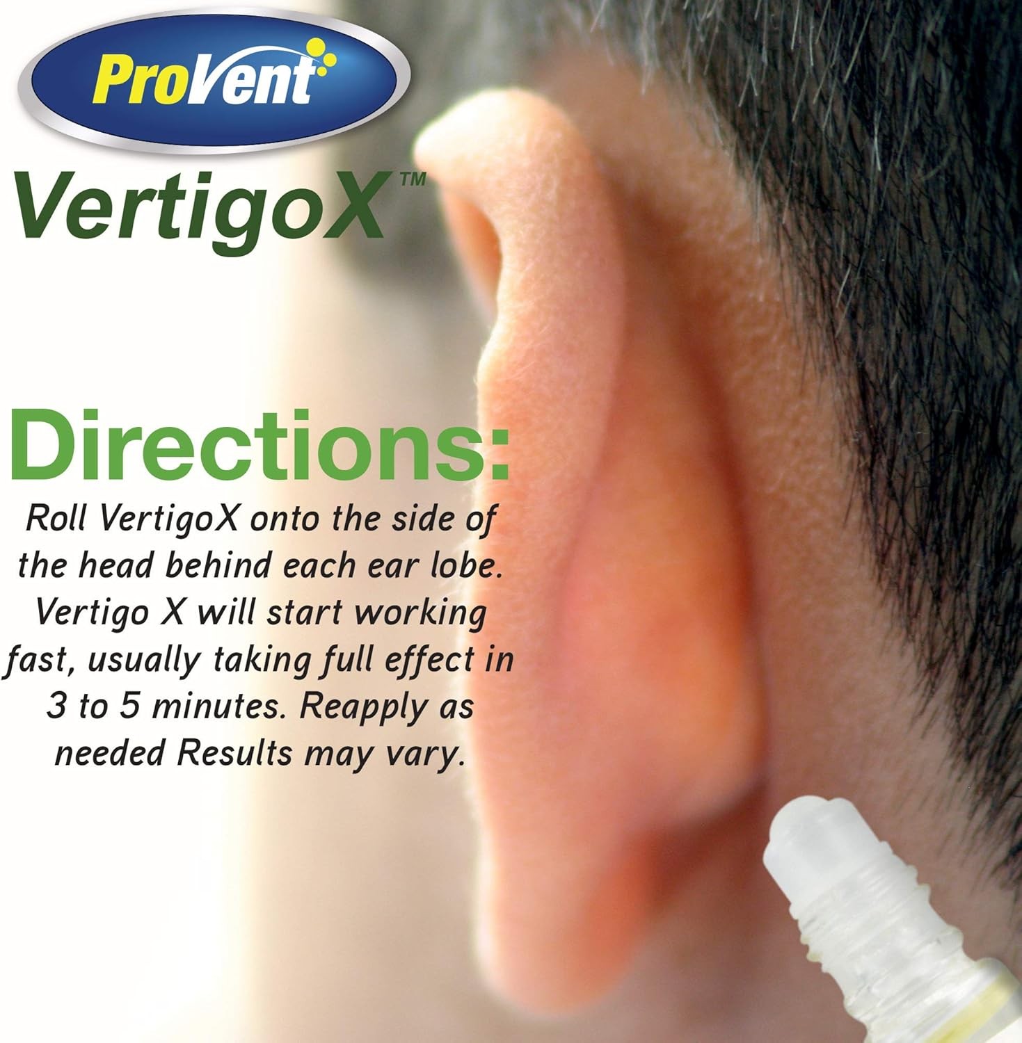 Vertigo X – All Natural Relief For Vetigo & Motion Sickness In 5 Minutes 0.15oz