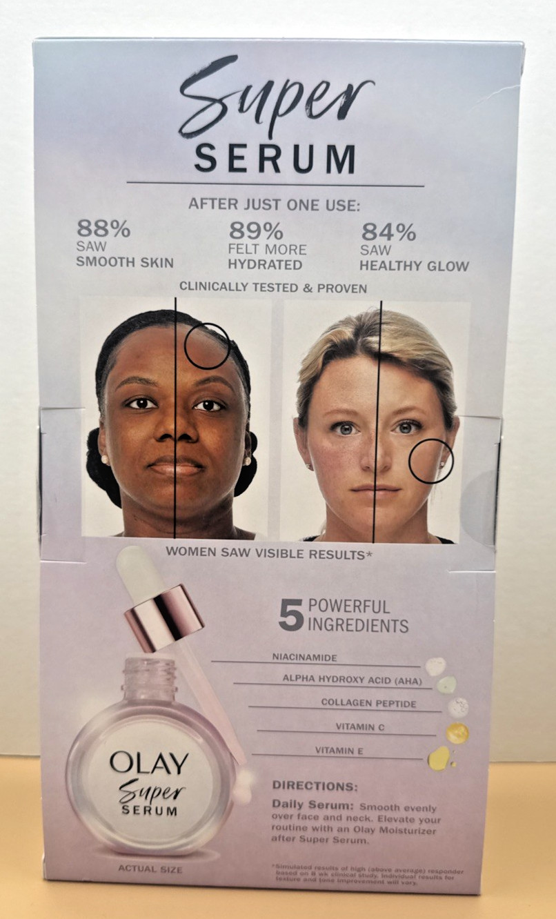 Olay Super Serum Power of 5 Luxury Serums Pack of 2 Clinically Tested & Proven