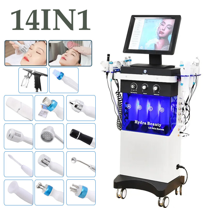 14In1 Facial Water Aqua Dermabrasion Machine Diamond Hydro Oxygen Jet Peeling