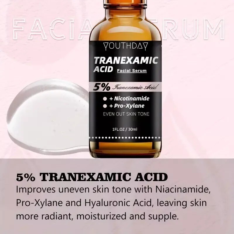 5% Tranexamic Acid Serum for Face – 1 fl oz / 30ml – Skin Brightening Serum