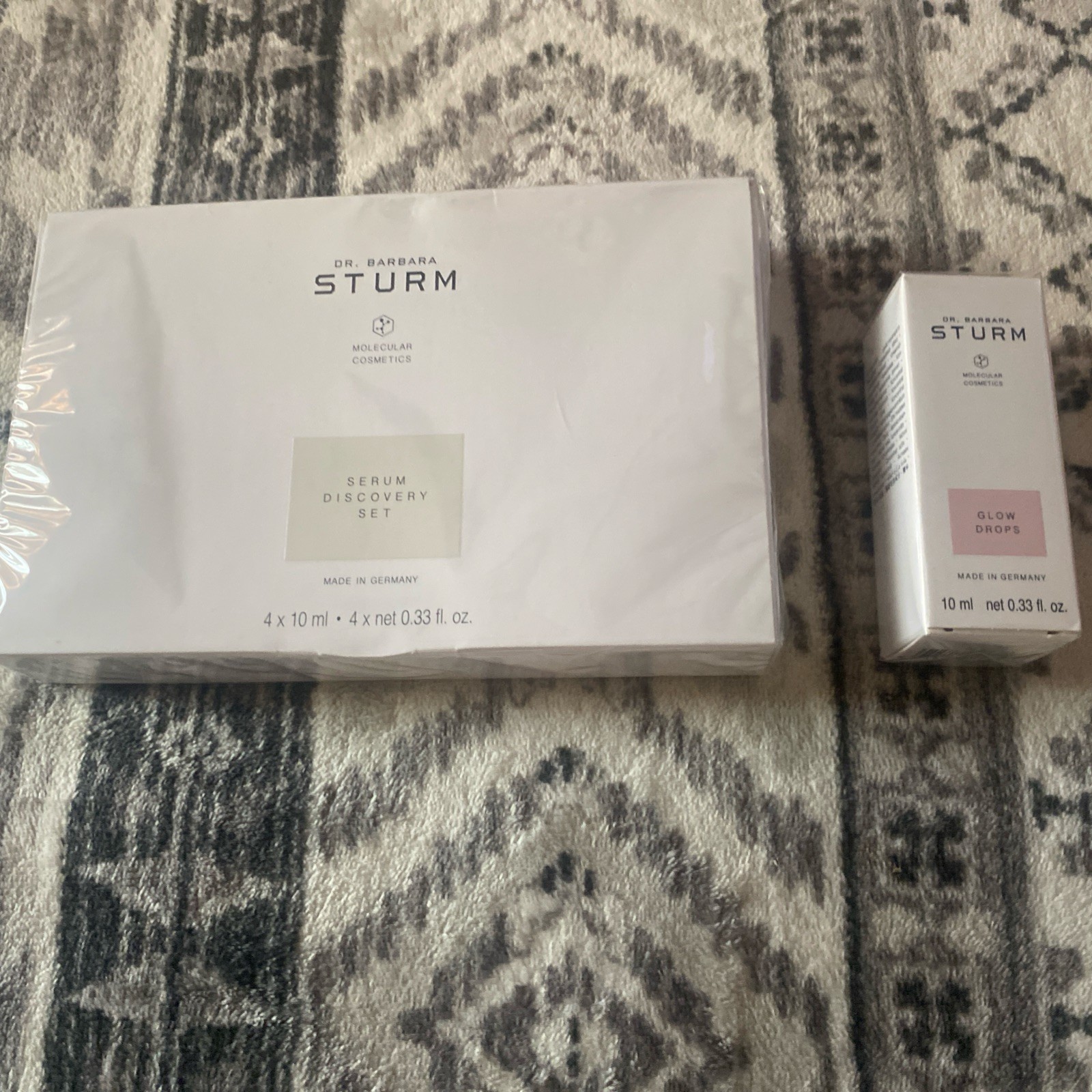 Lot of (2) Sturm Serum Discovery Set 4 x 10 ml / 4 x 0.33 oz / Glow drops 10ml