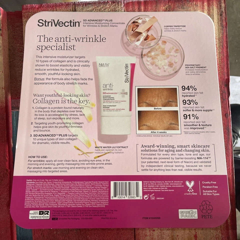 2xStriVectin SD Advanced Plus Anti-Wrinkle Intensive Concentrate Plus 1.6 fl oz