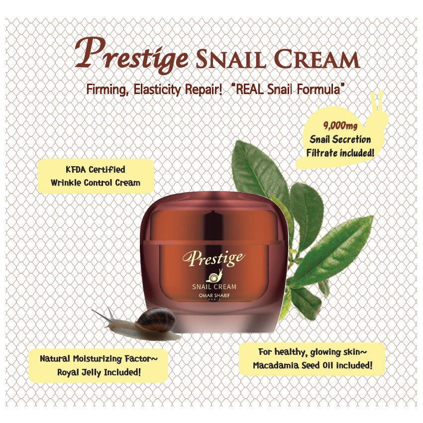 OS Snail Cream Real Snail Formula 9,000ml Moisturizer Korea Cosmetic 1.76oz(50g)