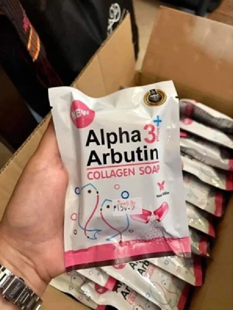 Alpha Arbutin Skin Solution Collagen Face Body Glow Serum and Alpha Arbutin Soap