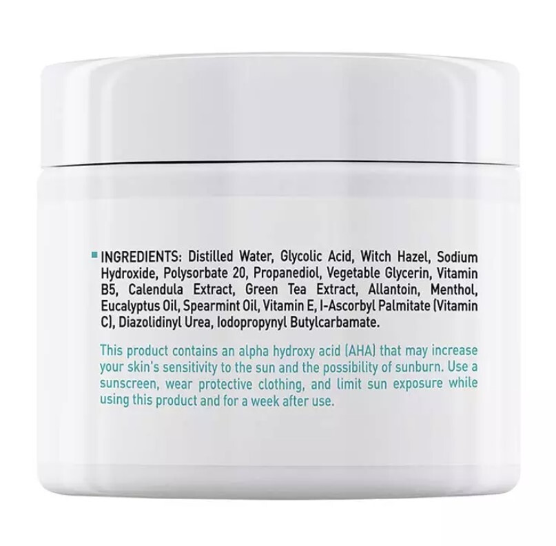 Glycolic Acid 35% Facial Exfoliating Peel Pads AHA Green Tea – 50 pads USA Stock