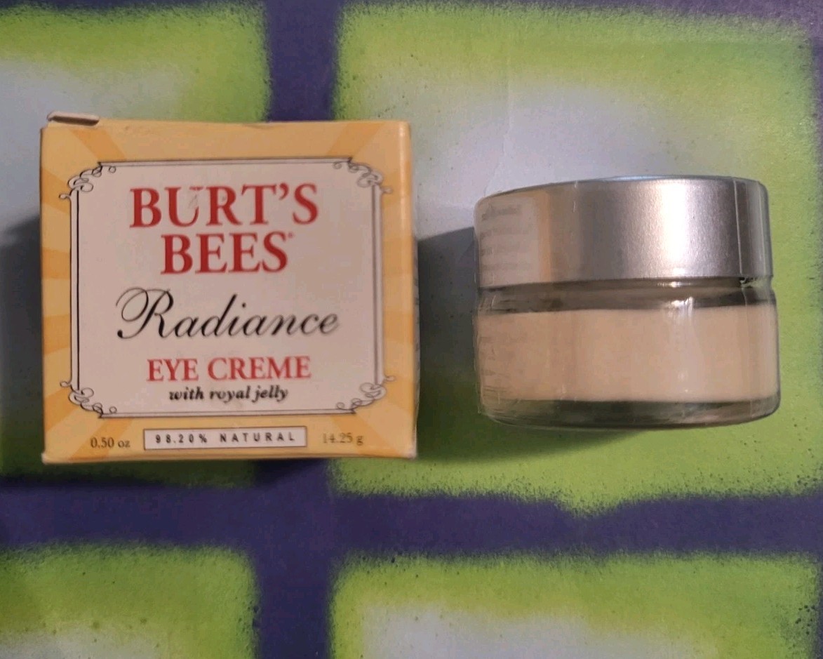 1 BURT’S BEES ~ Radiance Eye Cream ~ With ROYAL JELLY 98.2% NATURAL ~ Sealed