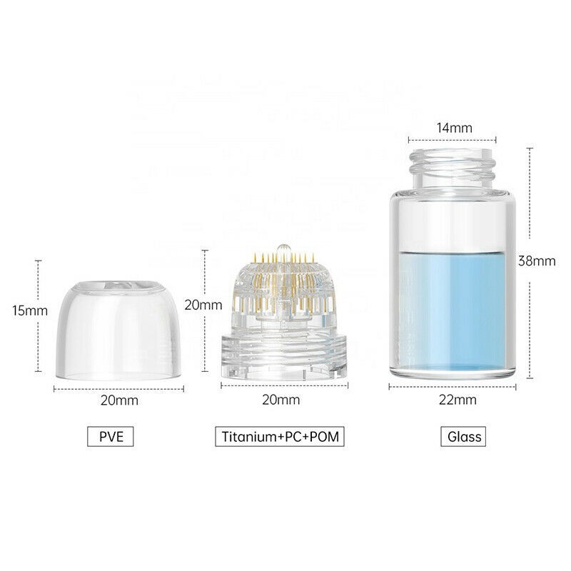 1Pcs 20Pin Derma Roller Stamp With bottle Skin Care Anti-Wrinkle Tool-0.25~1.5mm