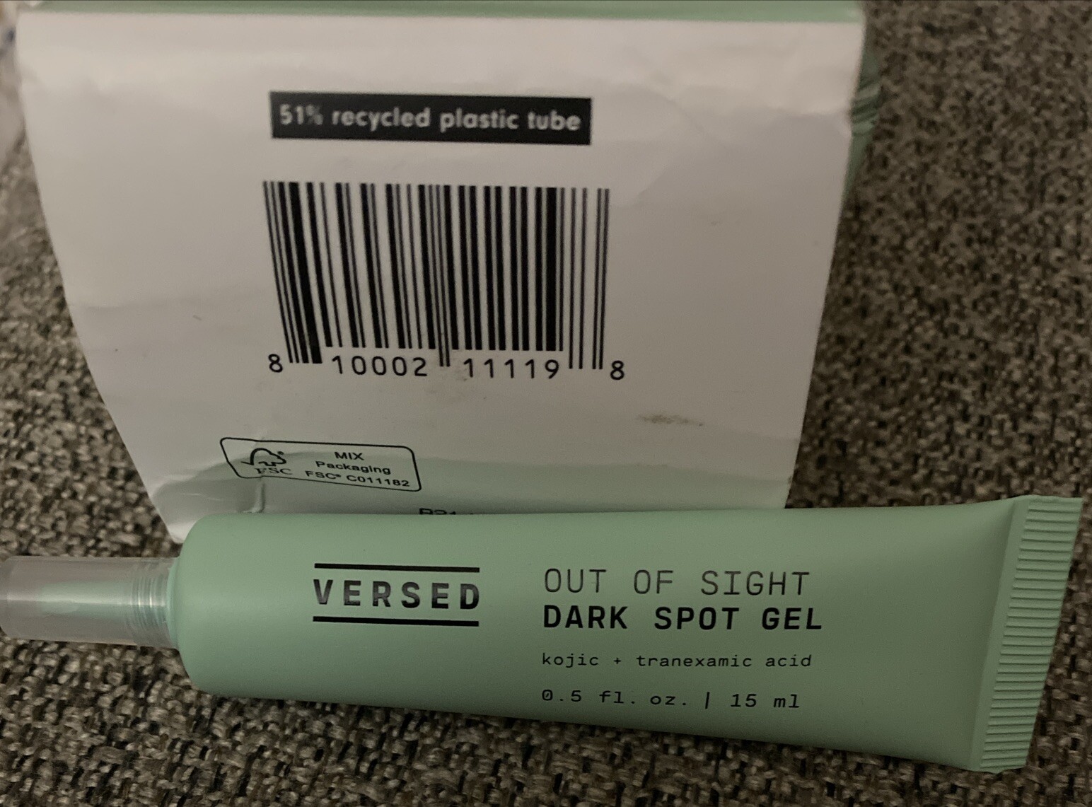 Versed Out of Sight DARK SPOT GEL Kojic Tranexamic Acid 0.5 fl oz