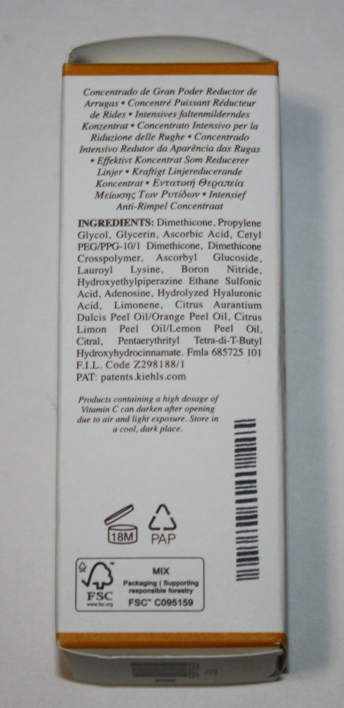 Kiehl’s Powerful-Strength Vitamin C Serum for All Skin Types – 3.4 oz 100 mL NEW