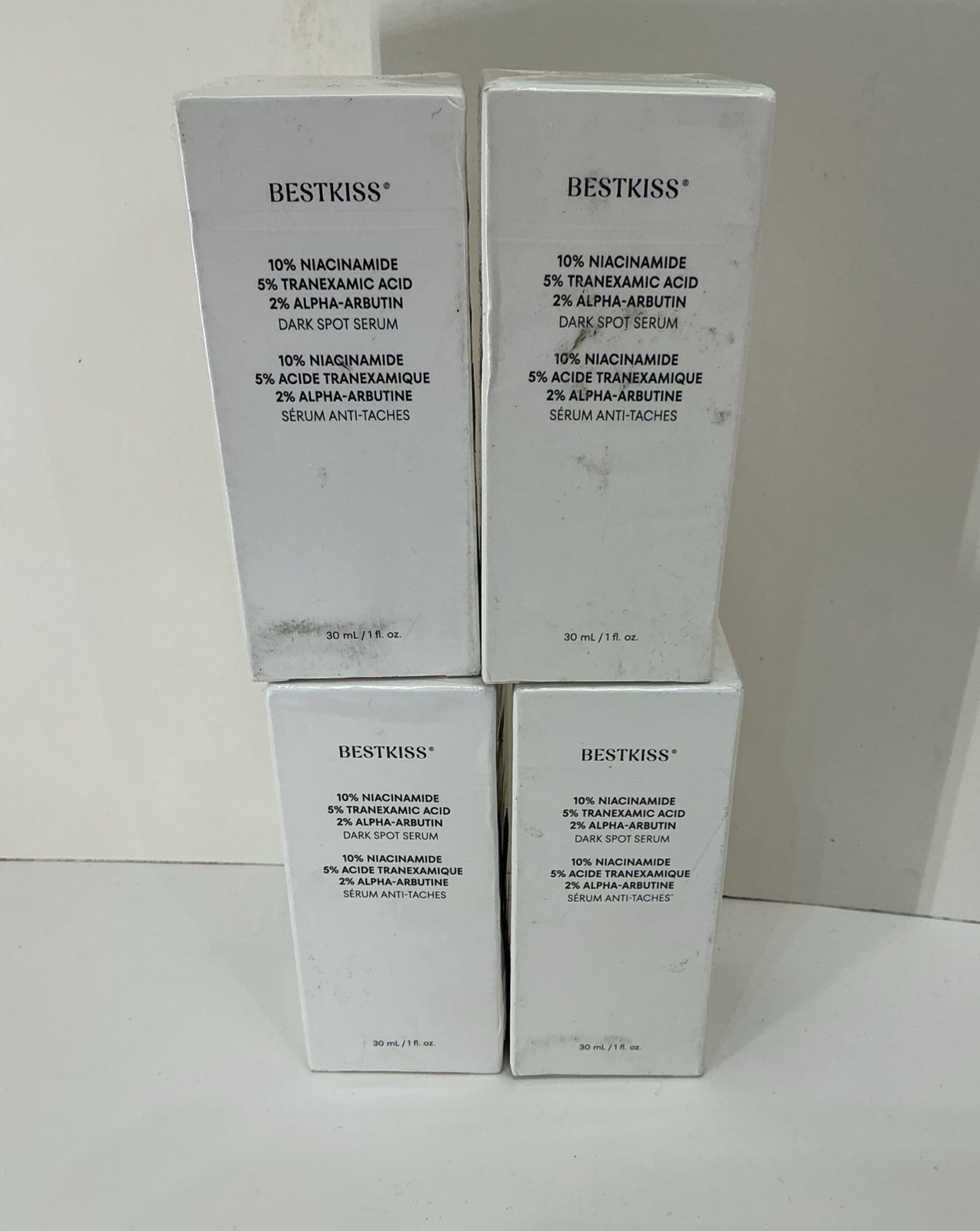 4BESTKISS serum anti-taches 10% Niacinamide 5% Tranexamic Acid 2% Alpha-Arbutine
