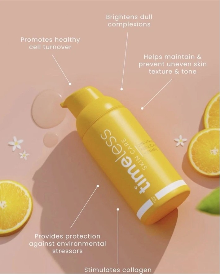 Timeless 20% Vitamin C Face Serum for Brightening, Dark Spot & Blemish, 30ml USA