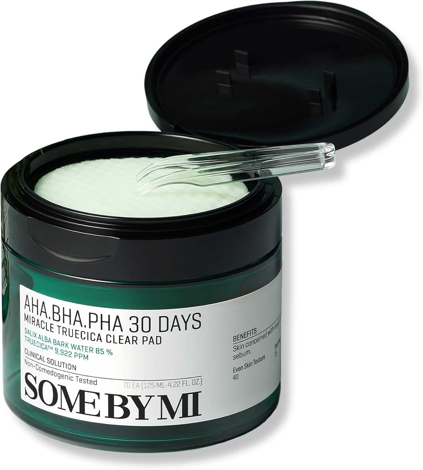 AHA BHA PHA 30 Days Miracle Truecica Clear Pad – 70 Pads – Korean Exfoliating Ce