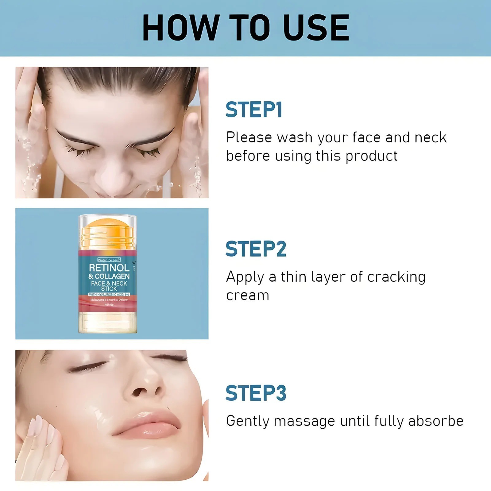 Retinol Lifting Firming Cream Stick Collagen Smooth wrinkles Face Cream For Mois