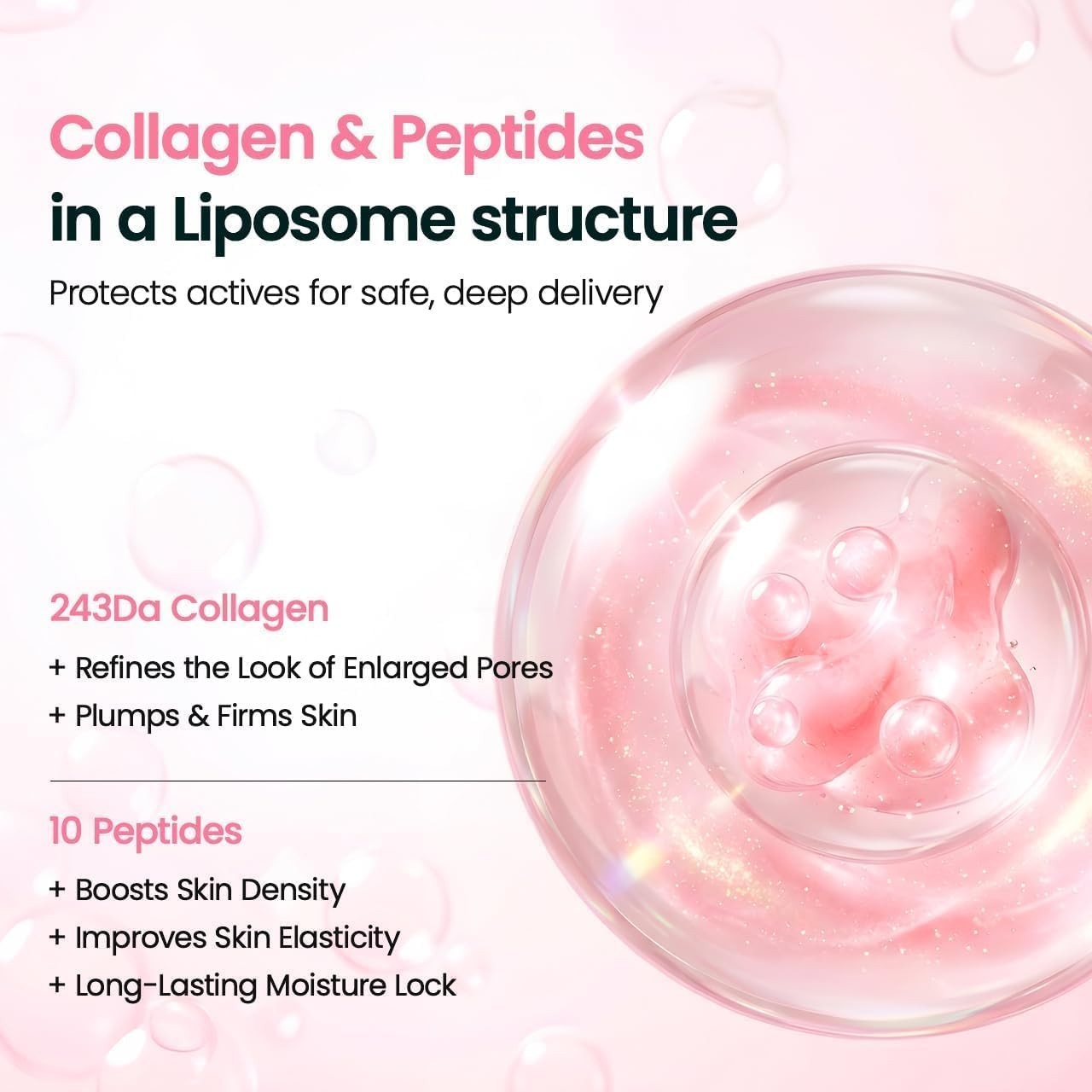 Collagen Peptide Lipsome Bubble Booster Micro-Bubble Foam Essence