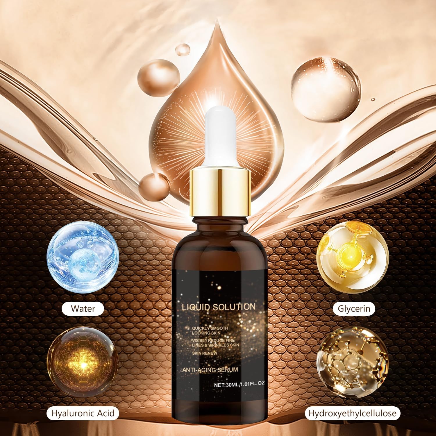 3 Olavita PCS Liquid Solution Anti Aging Serum, Intensely Firms Skin Antiaging..