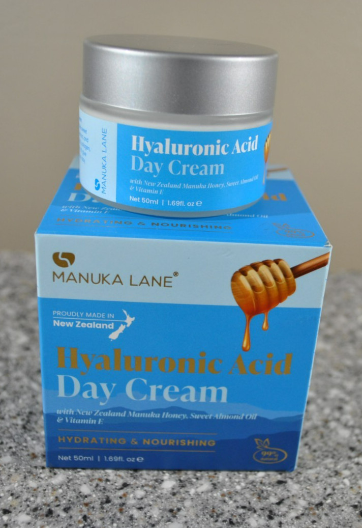 Manuka Lane Hyaluronic Acid Day Cream 1.69 oz, Vitamin E + Sweet Almond Oil NIB