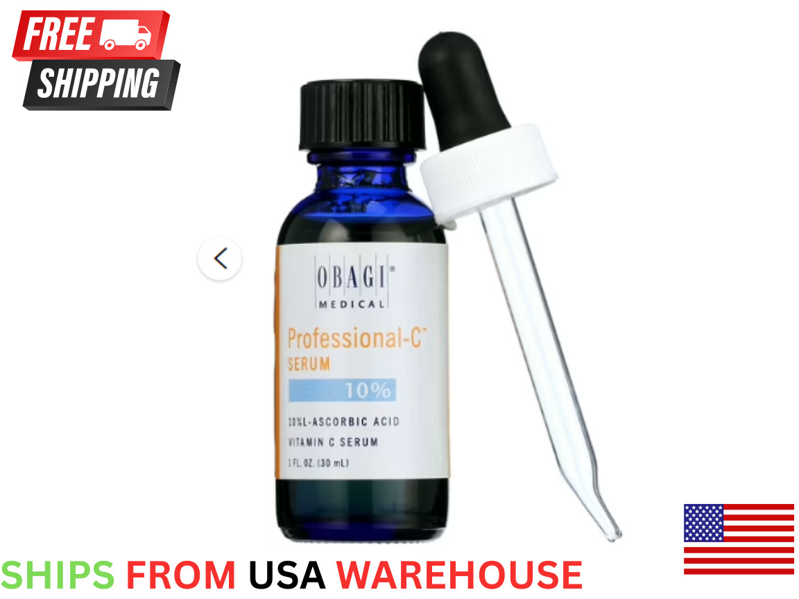 Obagi Professional-C 10% L-Ascorbic Acid Brightening Serum 1 fl oz 30mL New