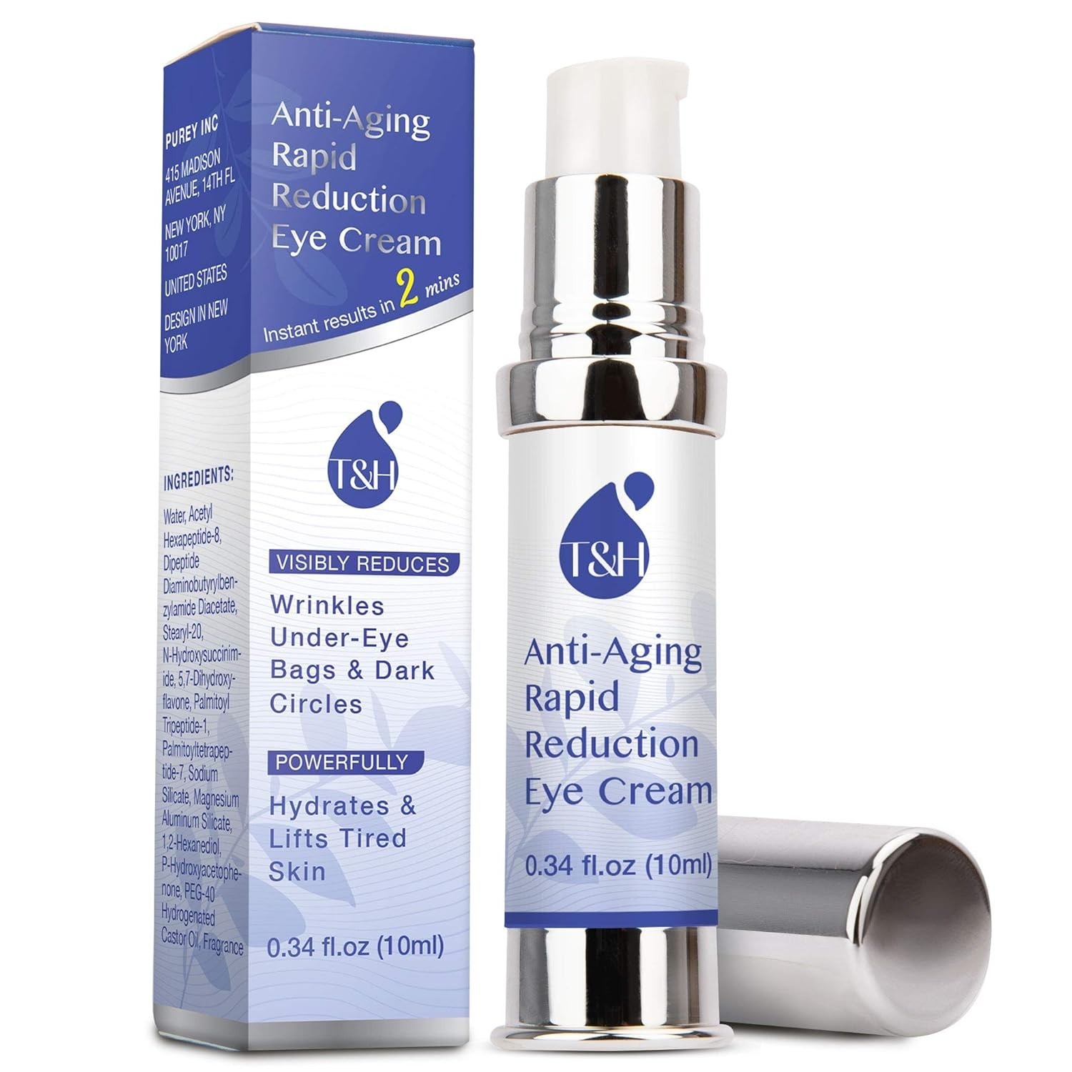 Anti-Aging Rapid Reduction Under-Eye Cream, Visibly and Instantly Reduces Wri…
