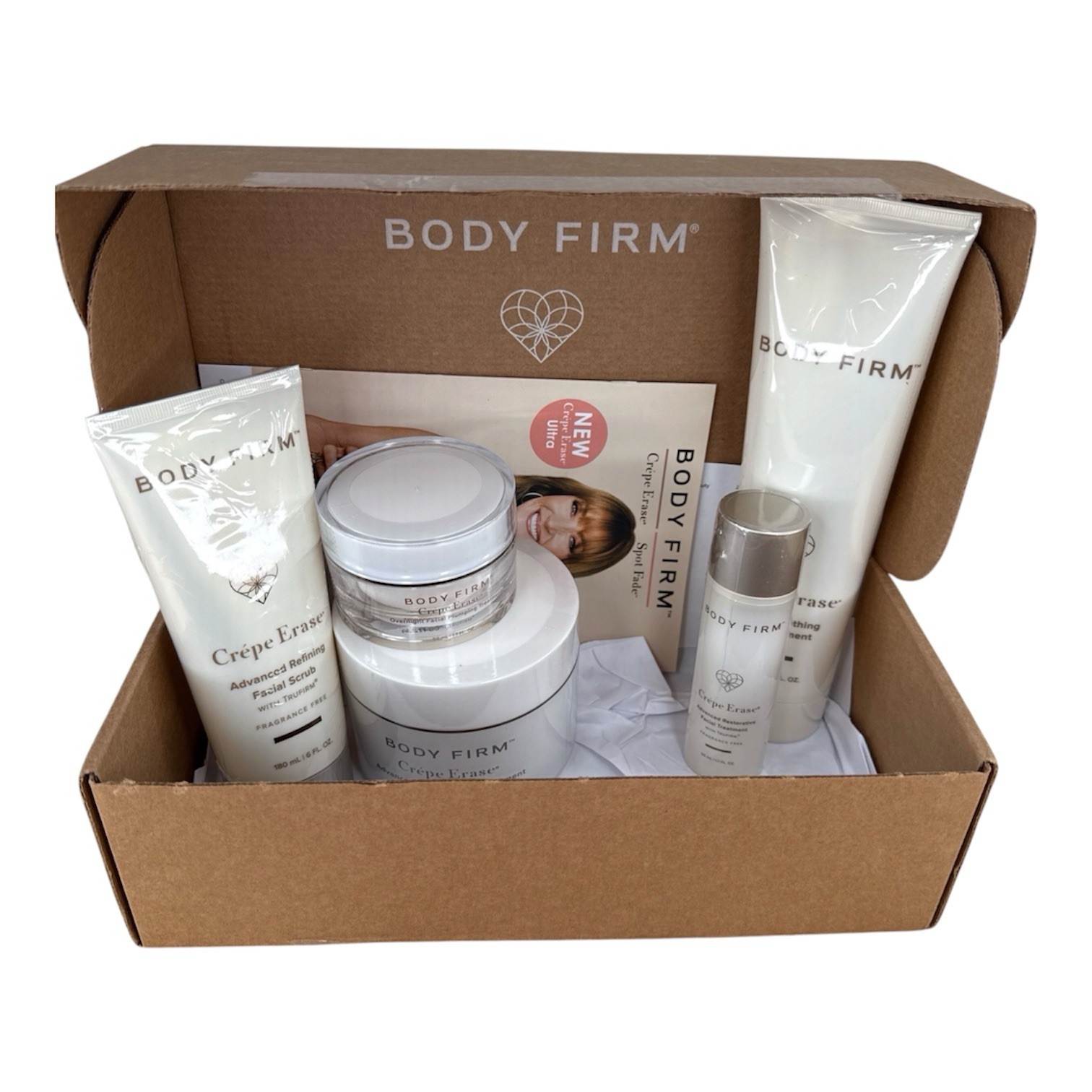 The Body Firm Crêpe Erase 5 Piece Kit Advance Body Repair, Restorative Treatment