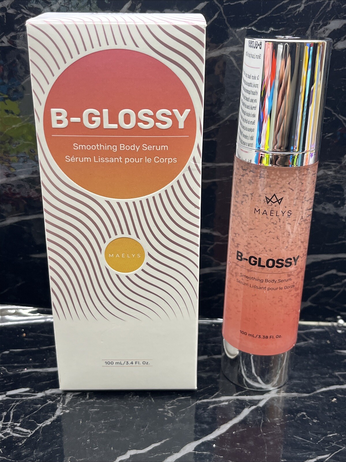 Maelys B-GLOSSY Smoothing Body Serum 3.38oz. NEW No Box