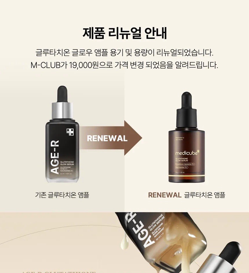 Medicube Age-R Glutathione Glow treatment (30g) -Brighten & Firming
