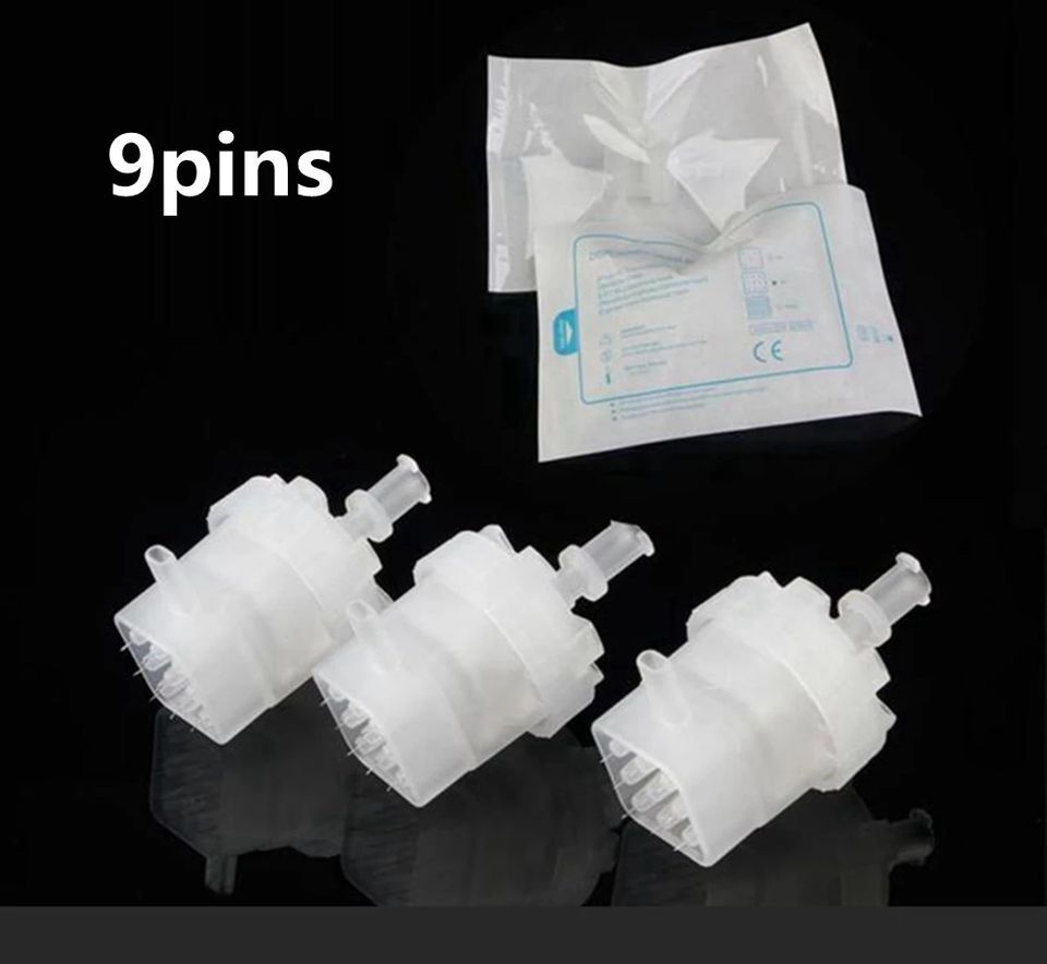 Accessory Parts 5Pin/9Pin Cartridges/Tubes/Filters Fit for EZ Beauty Gun Machine