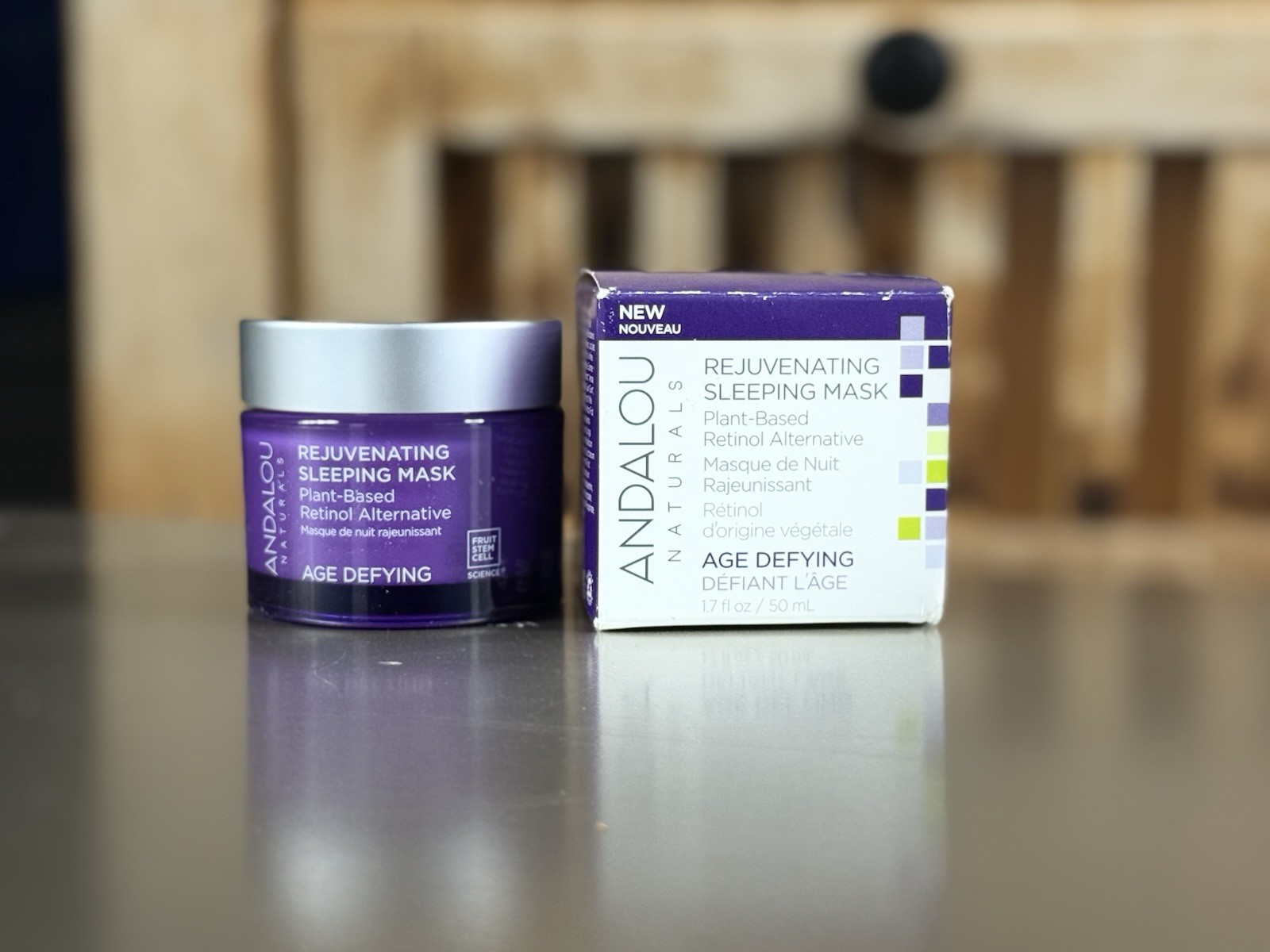 Andalou Naturals Rejuvenating Sleeping Mask Plant Retinol Alt Age Defying