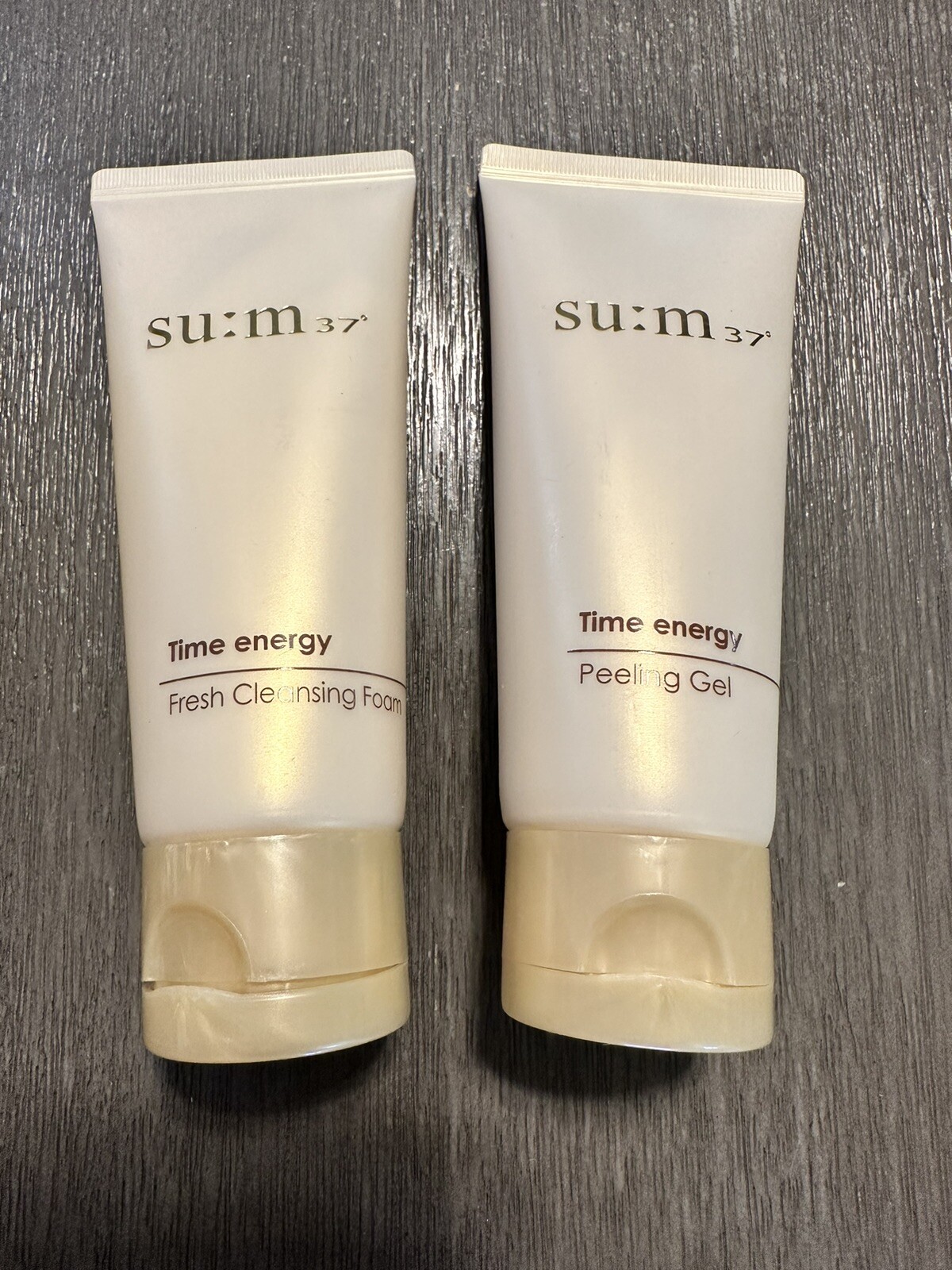 su:m37 Time Energy Peeling Gel Special Set 2 Items Cleansing Foam Gel K-Beauty