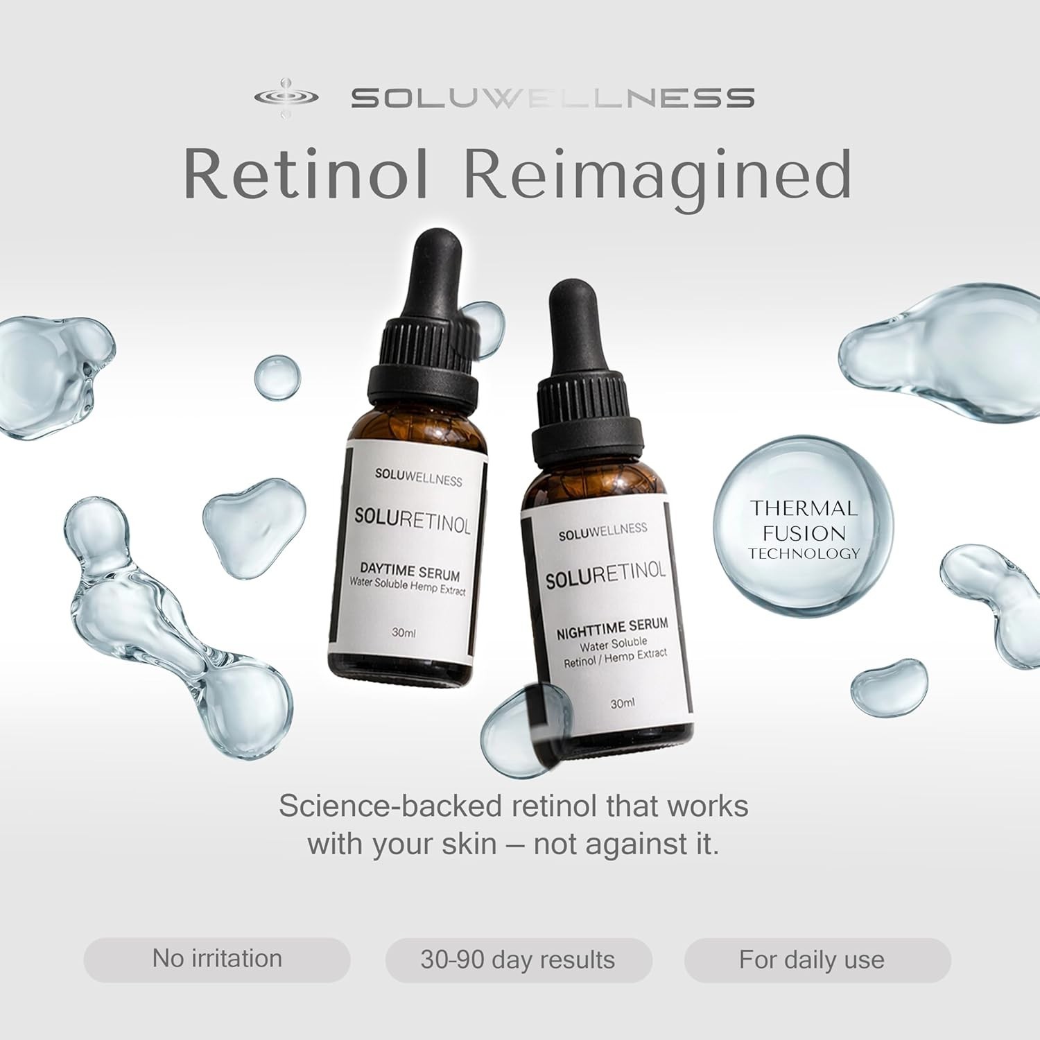 Soluretinol Advanced Wrinkle Serum, Skin Renewing Day And Night System