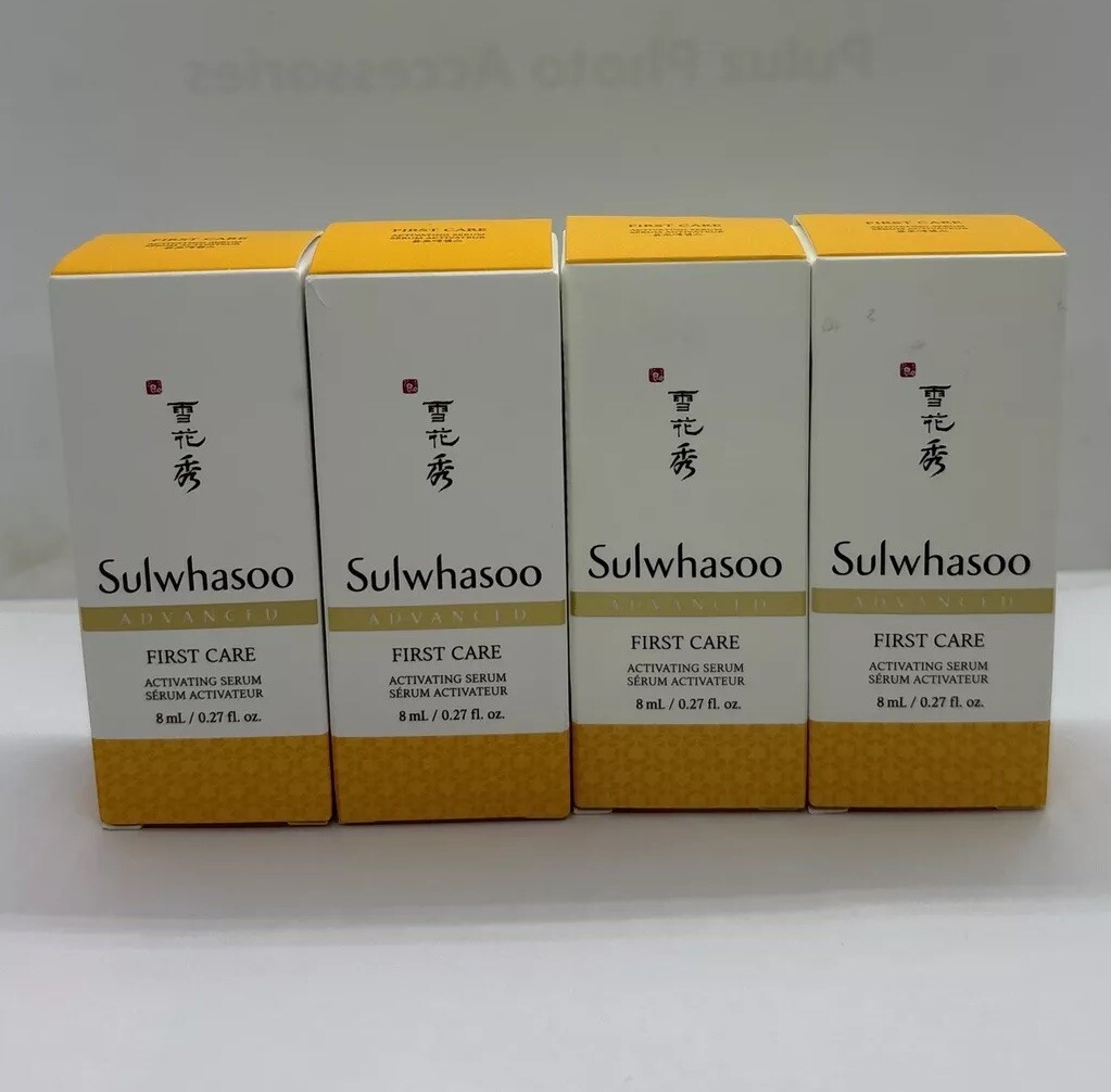 NEW 4X Sulwhasoo ADVANCED First Care Activating Serum Travel SZ 8ml/0.27oz Each