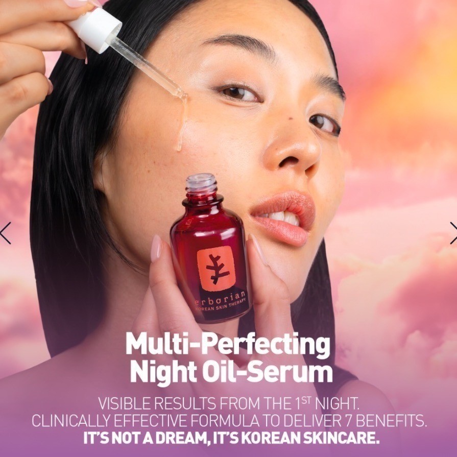 Erborian Skin Therapy Multi-Perfecting Night Oil Serum 30ml 1oz Korean Skincare
