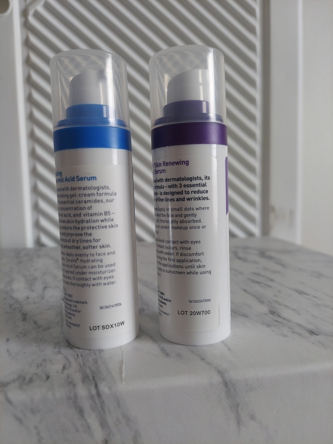 CeraVe Retinol Serum 1oz + Hydrating Hyulronic Acid Serum 1oz Set NEW