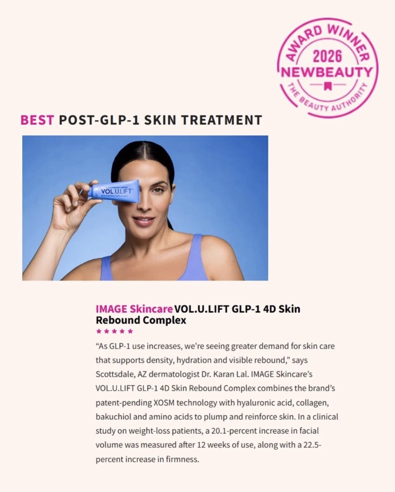 IMAGE SKINCARE VOL.U.LIFT™ GLP 4D Skin Rebound Complex VOLULIFT