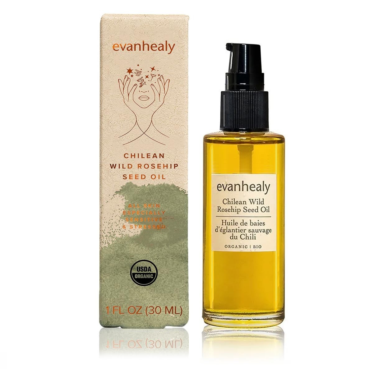 Evanhealy Chilean Wild Rosehip Seed Oil, 1 fl. oz. – NEW