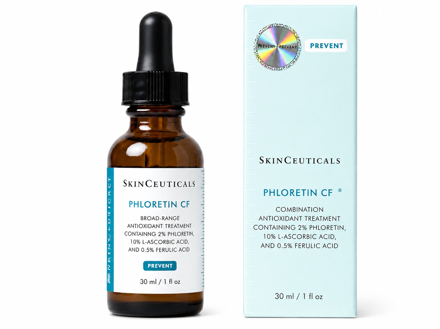 SkinCeuticals Phloretin CF Antioxidant Serum 30ml 1oz Vitamin C Ferulic Acid