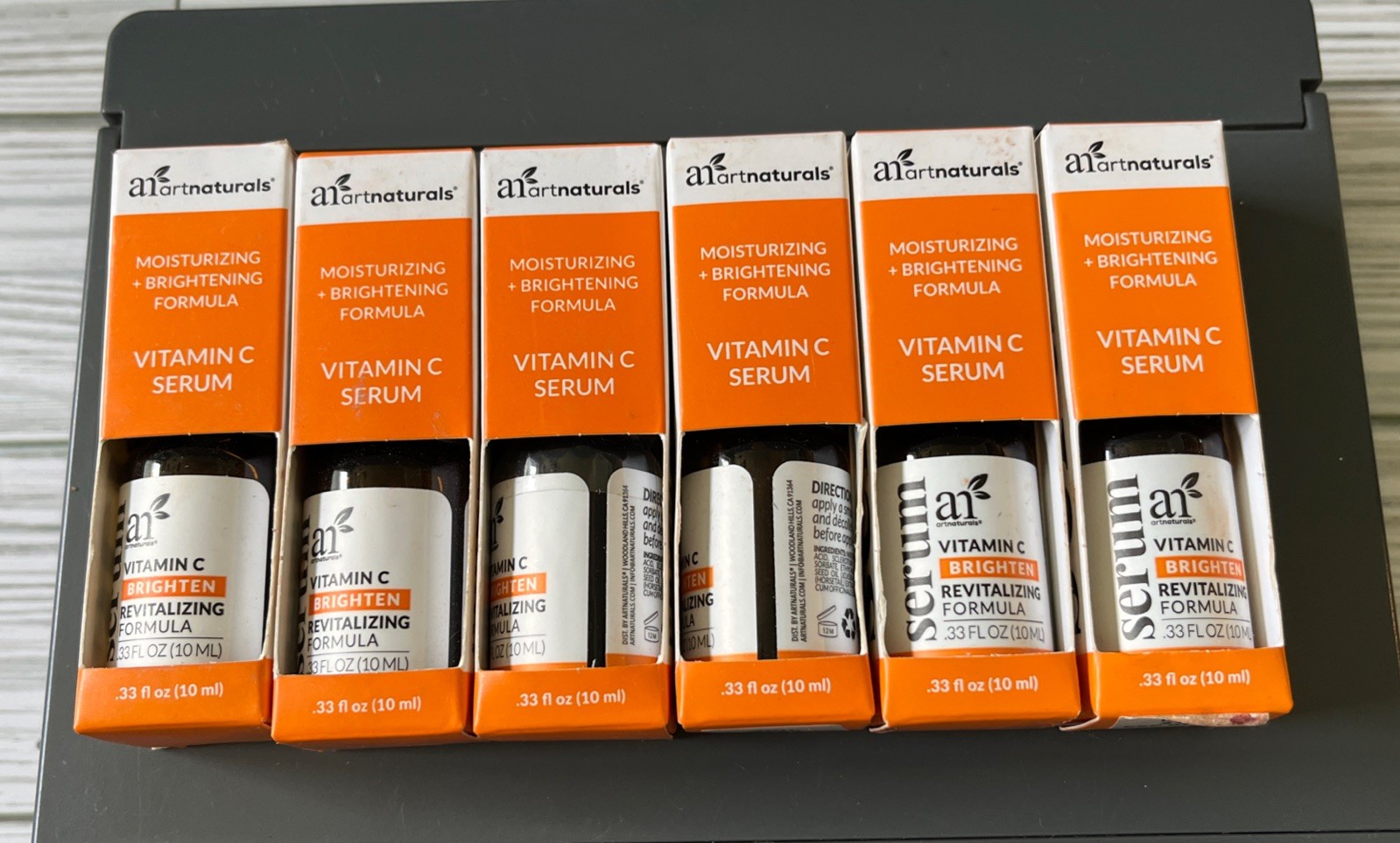 Art Naturals Moisturizing Brightening Formula Vitamin C Serum .33 Oz. Lot Of 6
