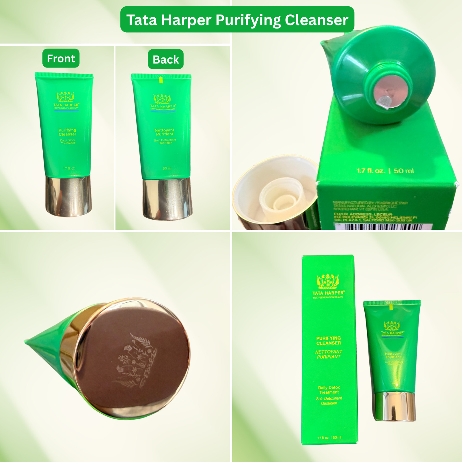 Tata Harper Skincare Bundle NIB Cleanser, Moisturizer, Mask & Body Scrub
