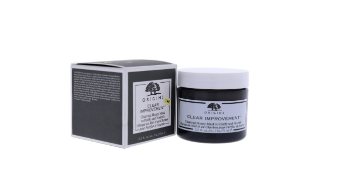 Origins Clear Improvement Charcoal Honey Mask to Purify & Nourish 2.5oz | New