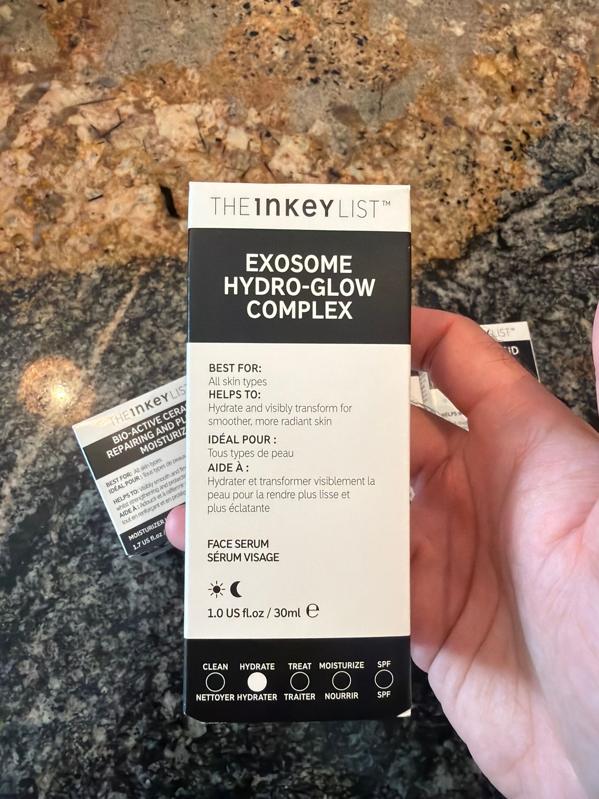 THE INKEY LIST Skincare Set Lot Exosome Retinal Glycolic Moisturizer Serum New