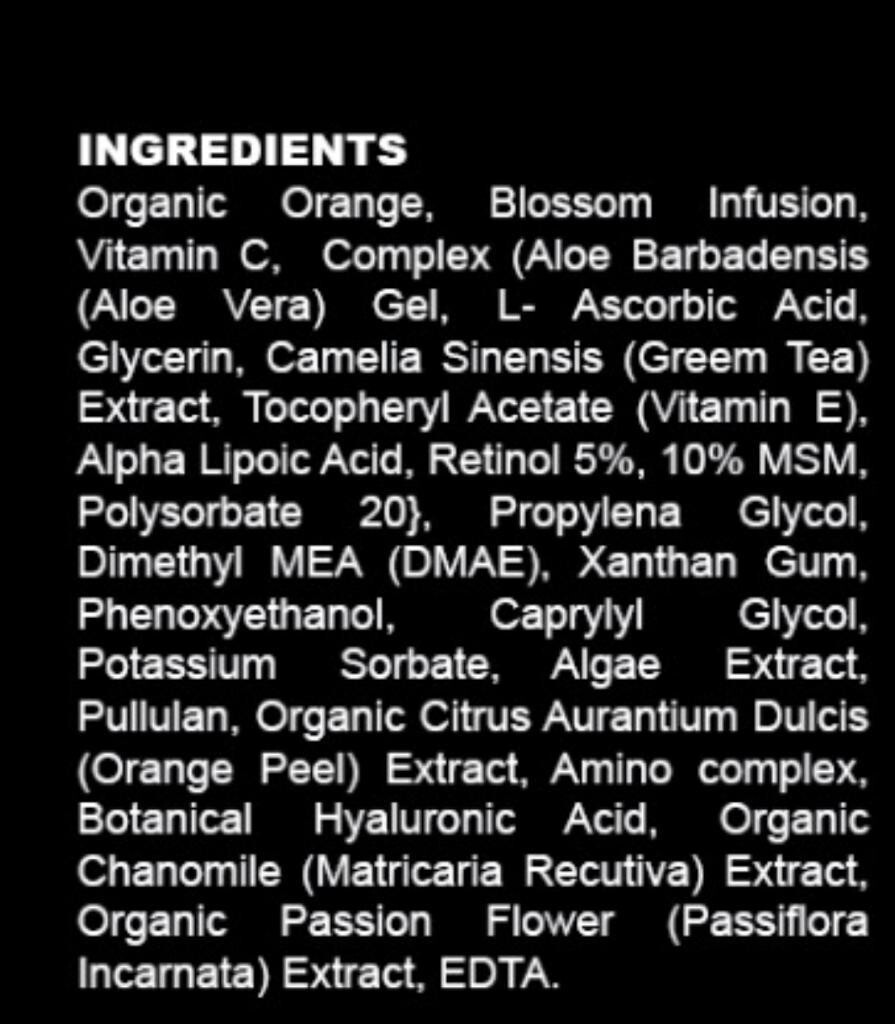 VITAMIN C SERUM 30% + E + RETINOL + HYALURONIC ACID (HA) Organic Anti-Aging