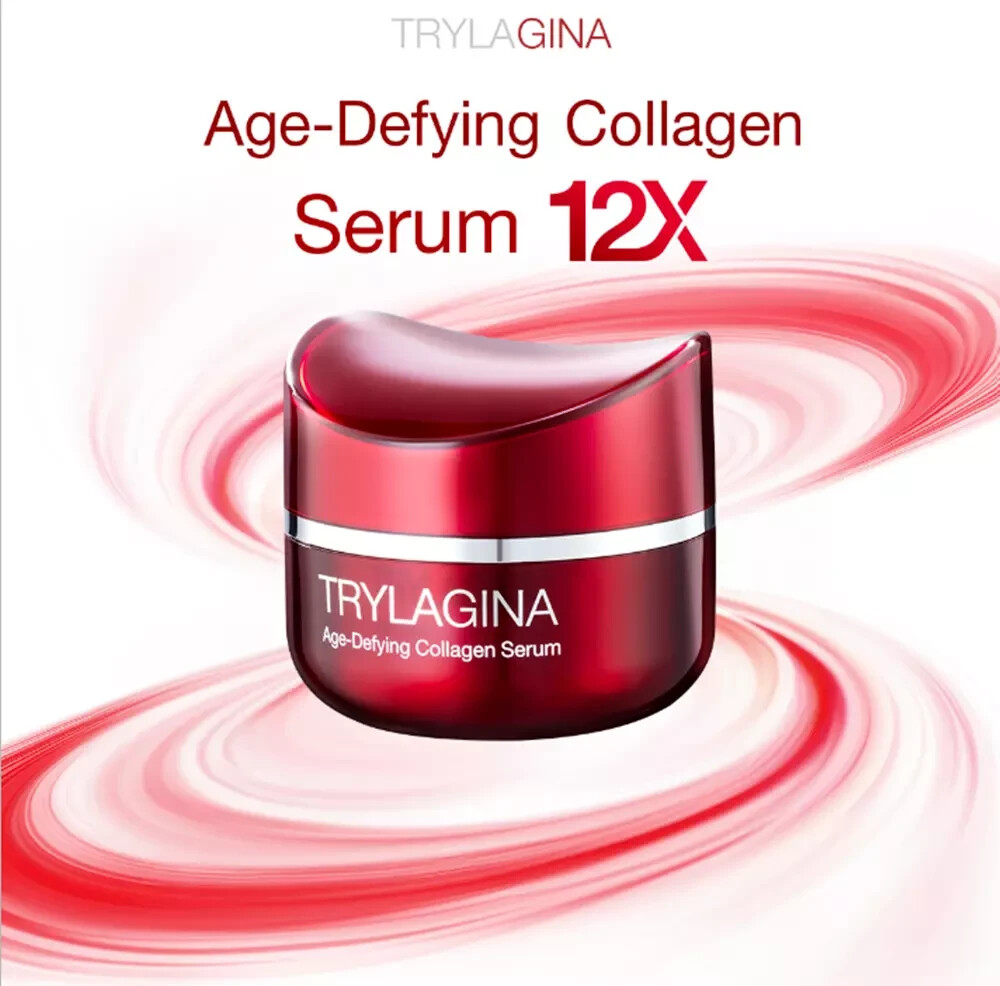 Trylagina Age-Defying Collagen Serum 12X Moisturizing Reduce Wrinkle 30g 2x