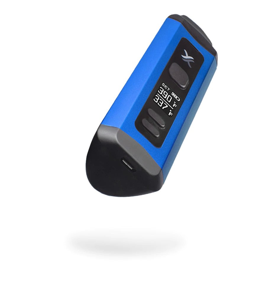 Brand New – Exxus Mini Plus – BLUE – Factory Sealed – Free Shipping + Grinder D