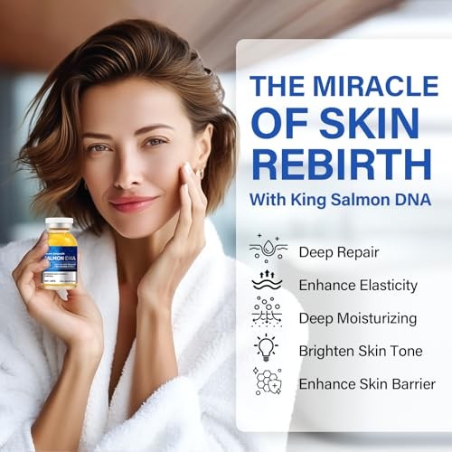 Salmon DNA Serum, Microneedling Anti-Aging Ampoule Serum 1.23 Fl Oz (Pack of 1)