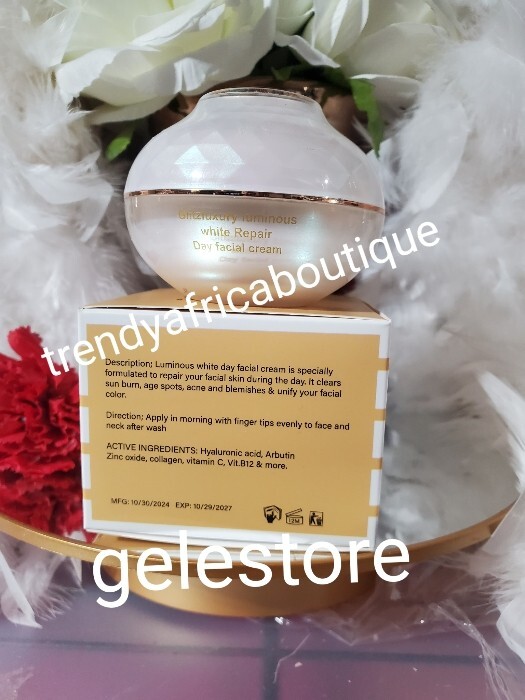 Glitzluxury luminous white Repair DAY FACE CREAM. Premium Radiance x 1💯 X 1 Jar
