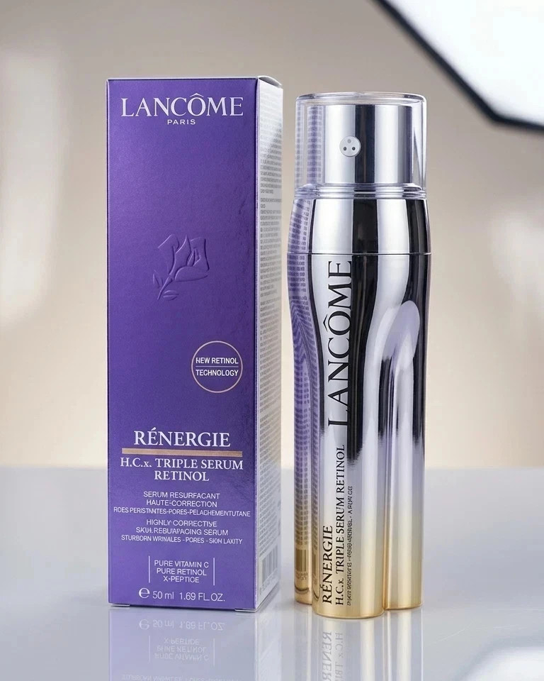 2 Pack Lancôme Renergie C.R.x Triple Retinol Serum 1.7oz/50mL New Sealed