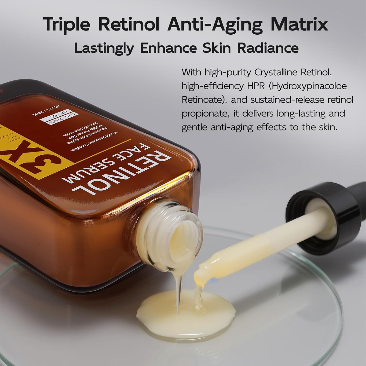 Retinol Serum for Face, anti Aging & anti Wrinkle B5 Resurfacing Retinol Serum w