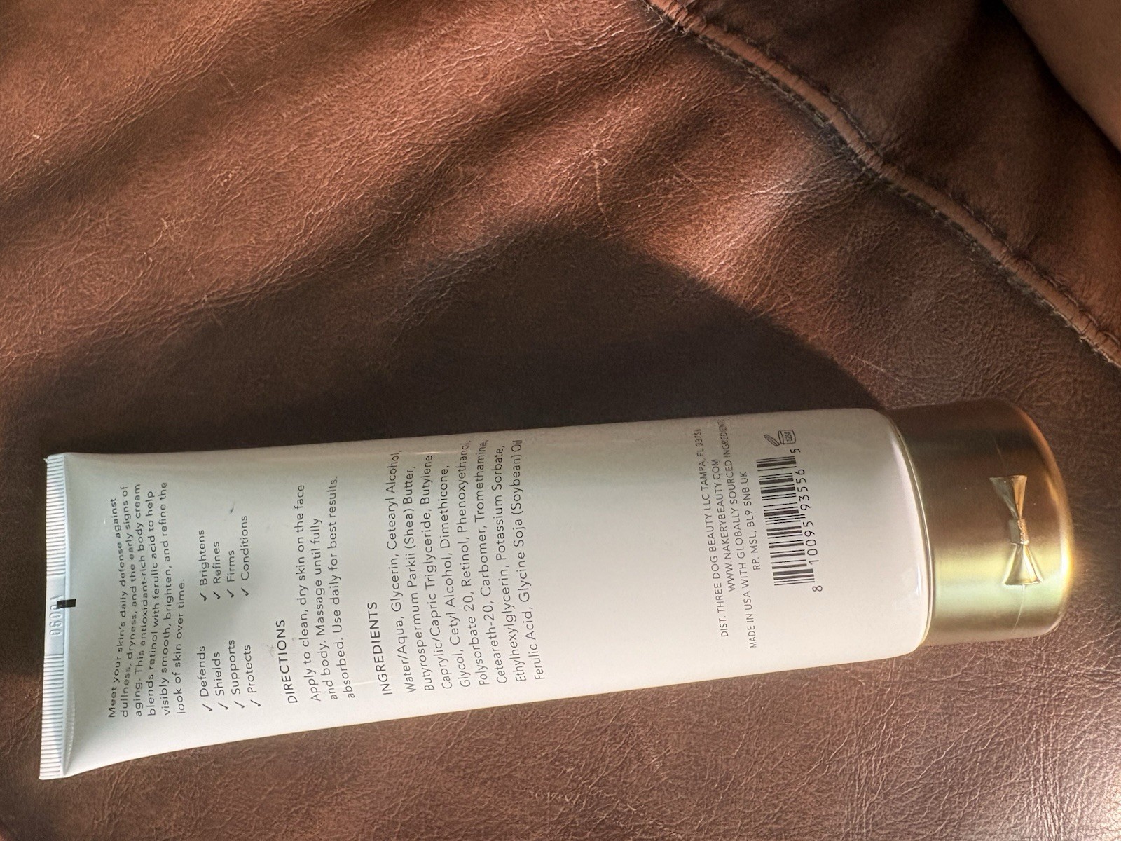 Nakery Beauty SkinReserve Retinol + Ferulic Face & Body Crème 8.4 oz | Full Size